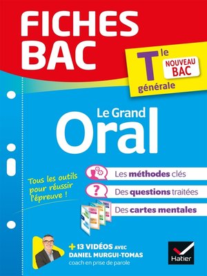 cover image of Fiches bac Le Grand Oral Tle générale--Bac 2024